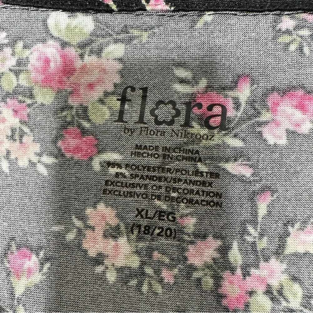 Flora Floral Pajama Set with Pink Flowers